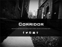 Tablet Screenshot of corridorbar.co.uk